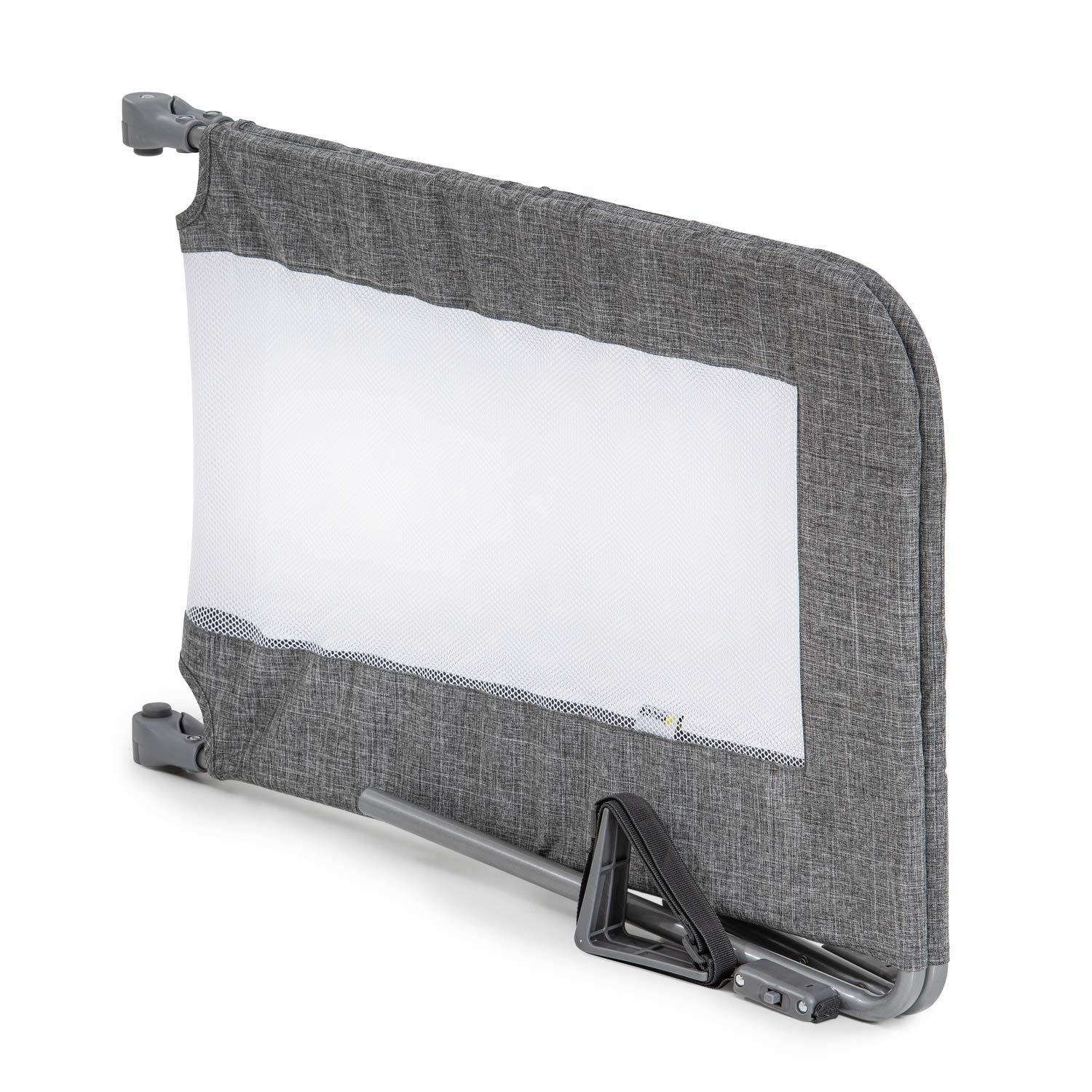 hauck Bettschuztgitter Sleep N Safe Plus XL für Kinder 18 Monate bis 5 Jahre, Großer Rausfallschutz Bett für Elternbett 150 x 50 x 44 cm, Faltbar, Tragbar, Bettgitter für Kleinkinder (Melange Grey)
