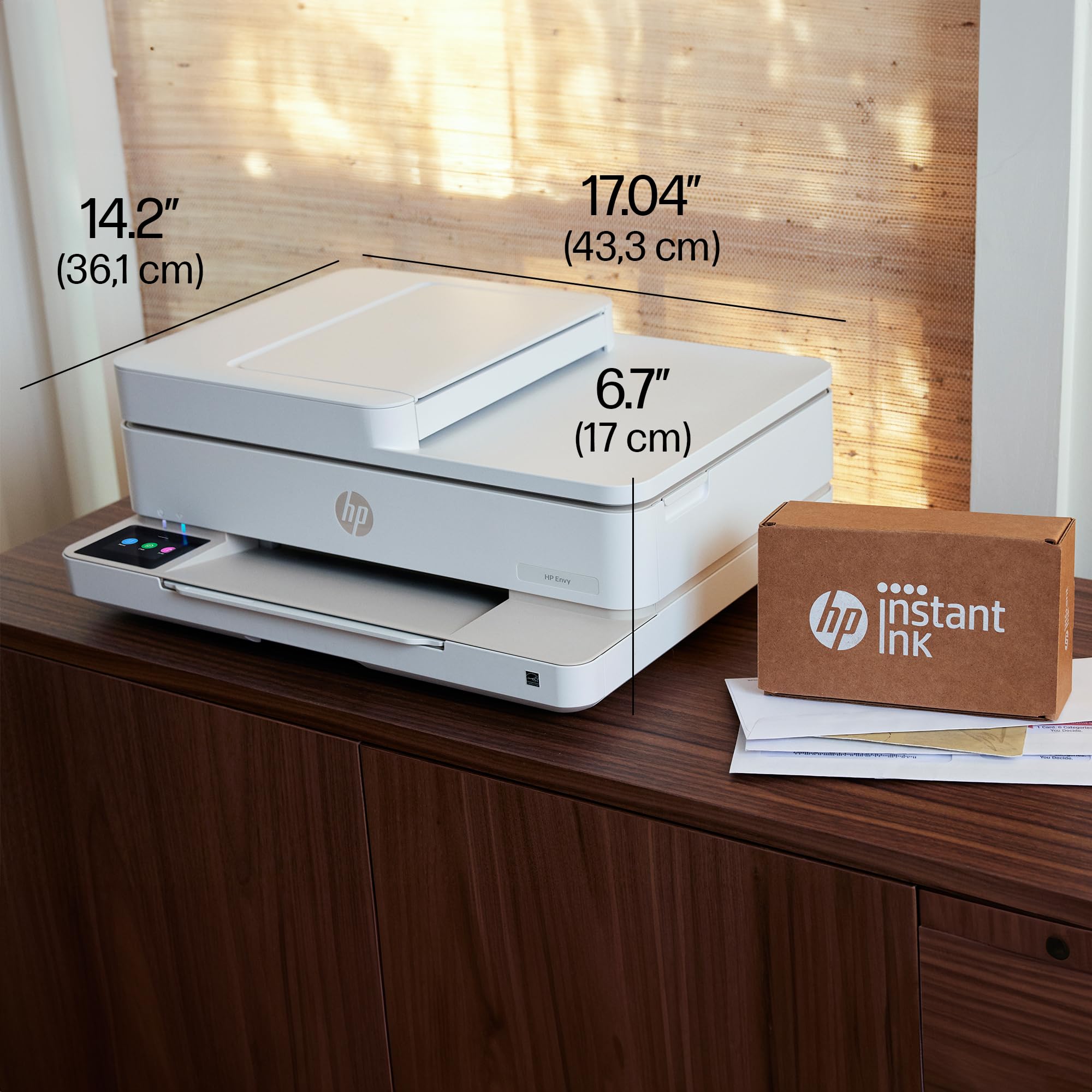 HP Envy 6520e, Multifunktionsdrucker, 6 Monate gratis drucken Instant Ink inklusive, Drucken, Kopieren, Scannen, Mobiler Faxversand, Wi-Fi, Automatischer Vorlageneinzug, Touchscreen