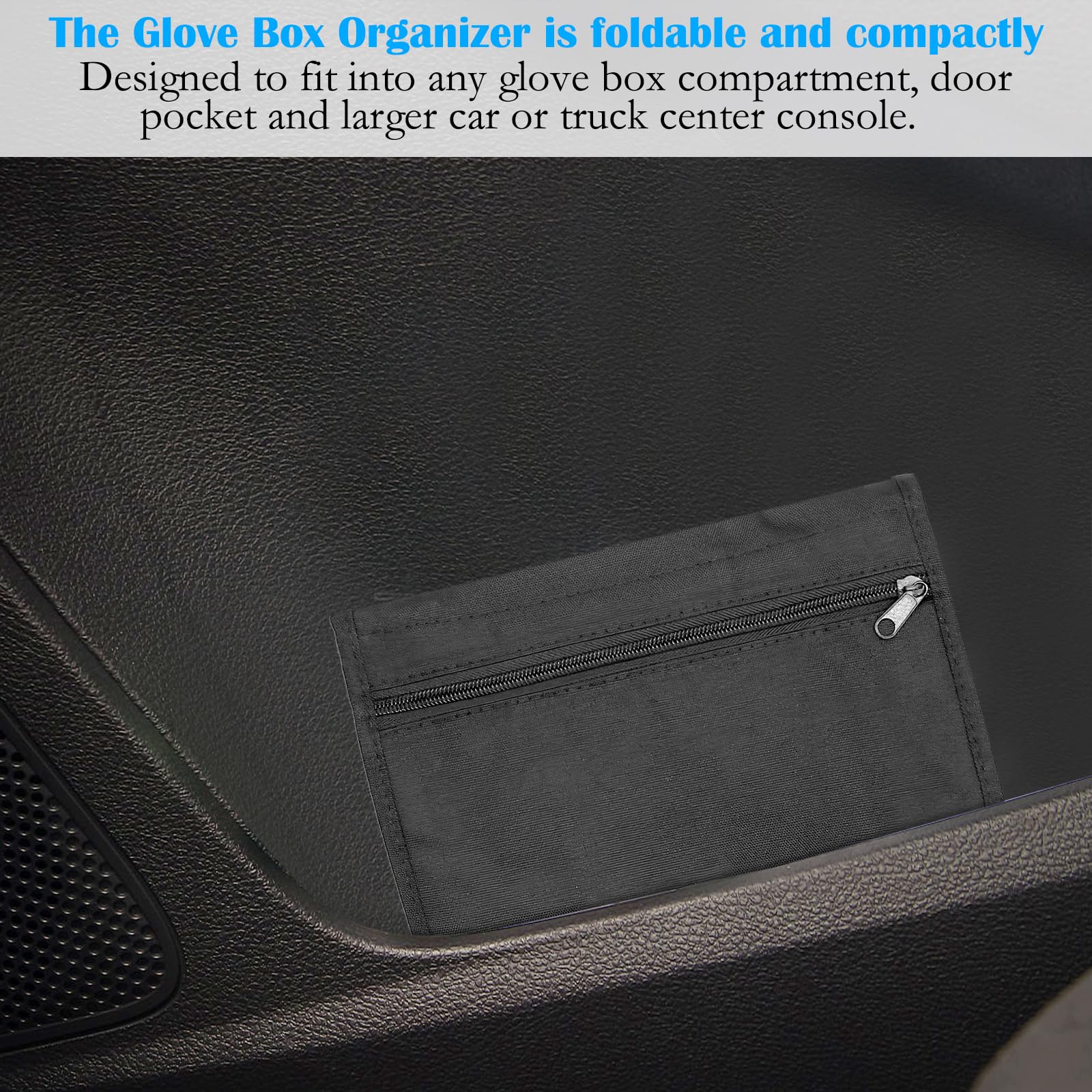 TNSLAND Fahrzeugmappe Dokumentenmappe A5, 24 x 17,5 cm Mappe A5 mit Mehreren Fächern, Bordmappe Auto Handschuhfach Organizer Auto, Tragbarer Manuelle Tasche für Karte Registrierung Autozubehör