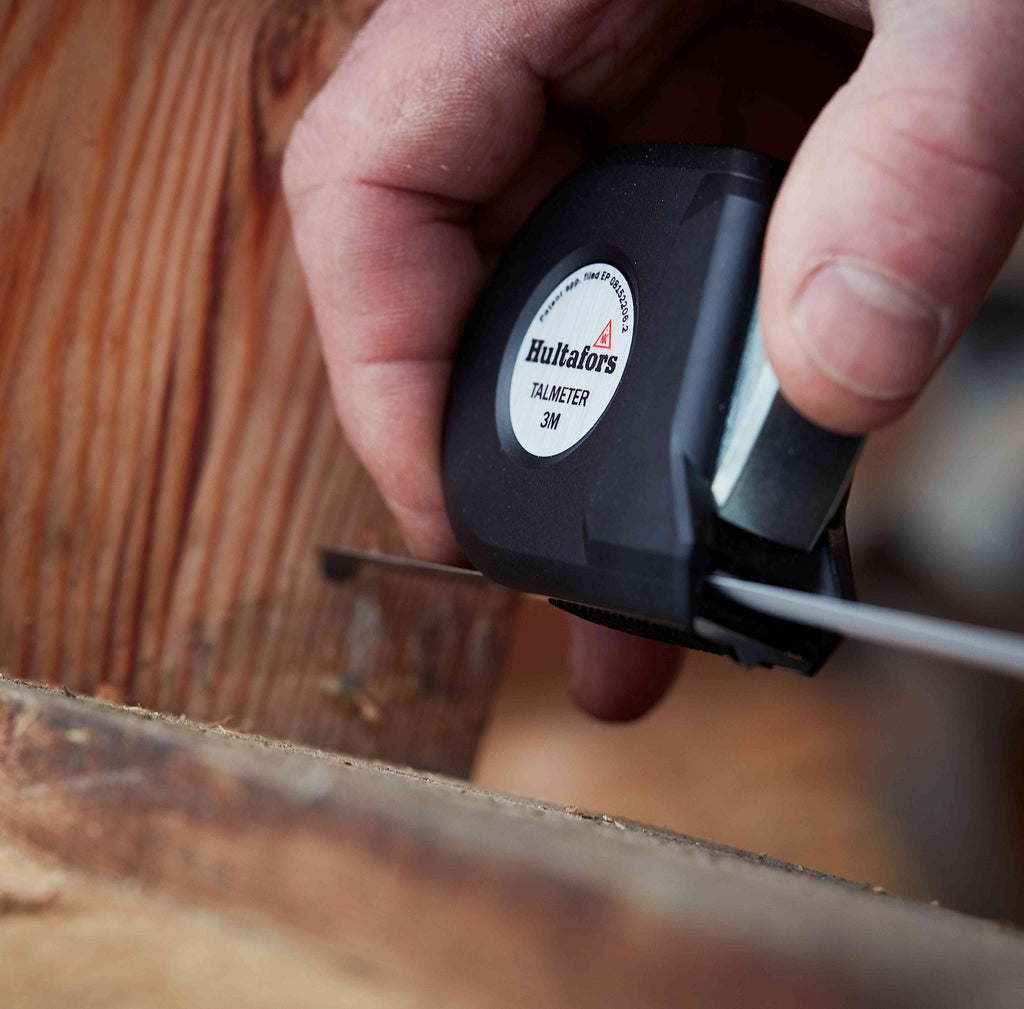 Talmeter Bandmaß 3 Meter I Hultafors I 7-in-1 Massband mit patentierter Zusatzfunktion für Innen- und Aussenmessungen I Genauigkeitsklasse II I Made in EU I 359203