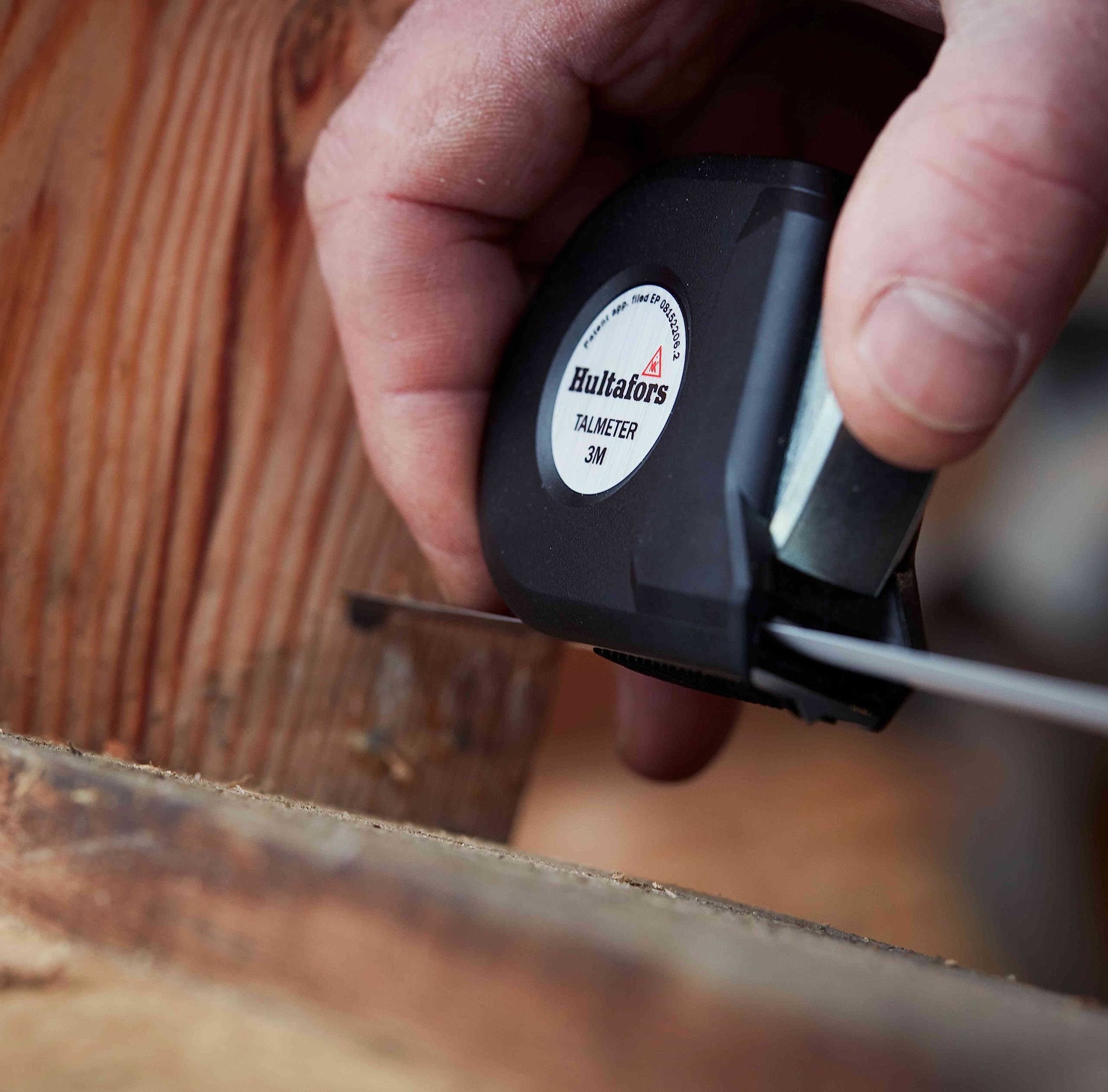 Talmeter Bandmaß 3 Meter I Hultafors I 7-in-1 Massband mit patentierter Zusatzfunktion für Innen- und Aussenmessungen I Genauigkeitsklasse II I Made in EU I 359203