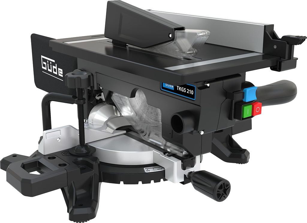 Güde 55270 Tisch- & Kappsäge TKGS 210 (2 in 1, Kapp- und Gehrungssäge & Tischkreissäge, 1500 Watt, 210 mm Sägeblatt, Laser)