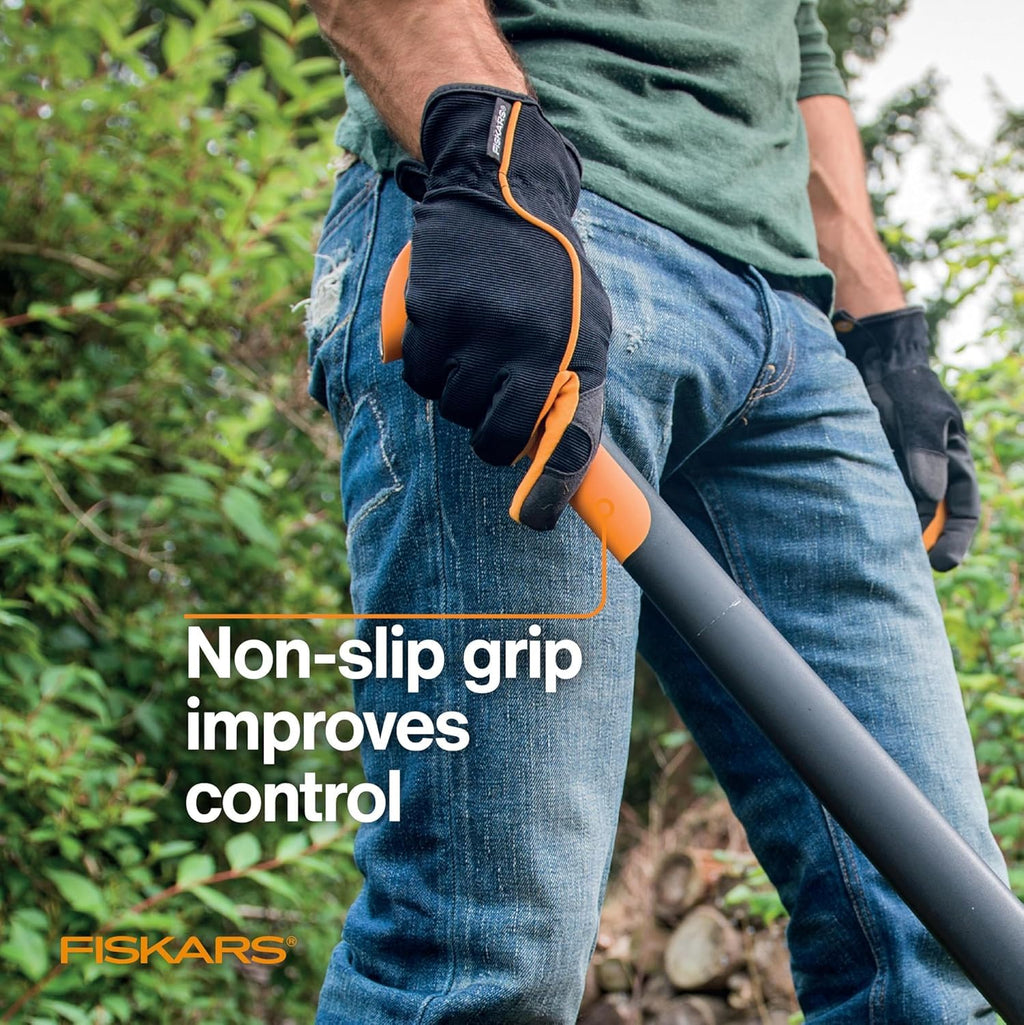 Fiskars 71,1 cm große Wasserpfeife schont Ihren Rücken – Heben, Ziehen und Laden von schweren Runden von Brennholz und gespaltenem Holz – scharfes und leichtes Pick-Werkzeug für Holzscheite –