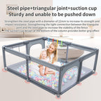 GLOKID Laufstall Baby 120 X 180cm, Laufgitter baby, große Sicherheitsspielplatz, mit Anti-Kollision Schaum Absperrgitter mit atmungsaktivem Netz, Einschließlich Ocean Balls y Pull Rings (XWL 1218)