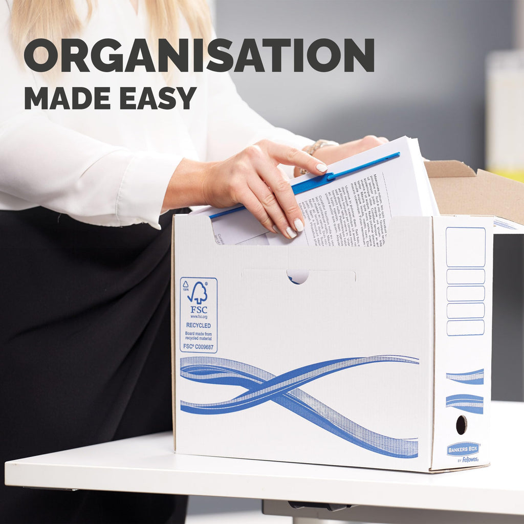 Bankers Box 4460102 Archivschachtel 25-er Pack A4+ Format, 80 mm