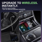 ZOUHOE Carplay Wireless Adapter – Android Auto Wireless Adapter, 5,8-GHz-WLAN, Plug & Play, Mini & Stabil, iOS 10+/Android 10+, Schnelle Auto-Verbindung für Fahrzeuge ab Baujahr 2016. (1 Stück)