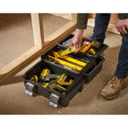 STANLEY FatMax Werkzeugbox Werkzeugkoffer leer Werkzeugkasten - Werkzeugkiste (18 Zoll, 46 x 32 x 24 cm, Koffer für Werkzeuge, Box mit ausladenden Schubfächern, robust) FMST1-71219