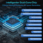 Alkoholtester Alkotester Atemalkoholtester Promilletester Alkomat professionell Dual-Sensor digital mit LCD, tragbar für Auto & Zuhause, 20 Mundstücke, Breathalyzer Breathalyser Alcohol tester Breath