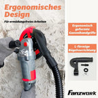 FANZWORK Betonschleifer Betonfräse Set mit Diamantschleiftopf und Absaughaube (2000W/180mm)