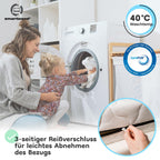 smartwood Kindermatratze 90x200 12cm Matratze für Kinder - H2 Schaumstoffmatratze Oeko-TEX-Zertifiziert - Wendbar - mit Waschbarem Antiallergischem Bezug – SmartComfort | Made in EU
