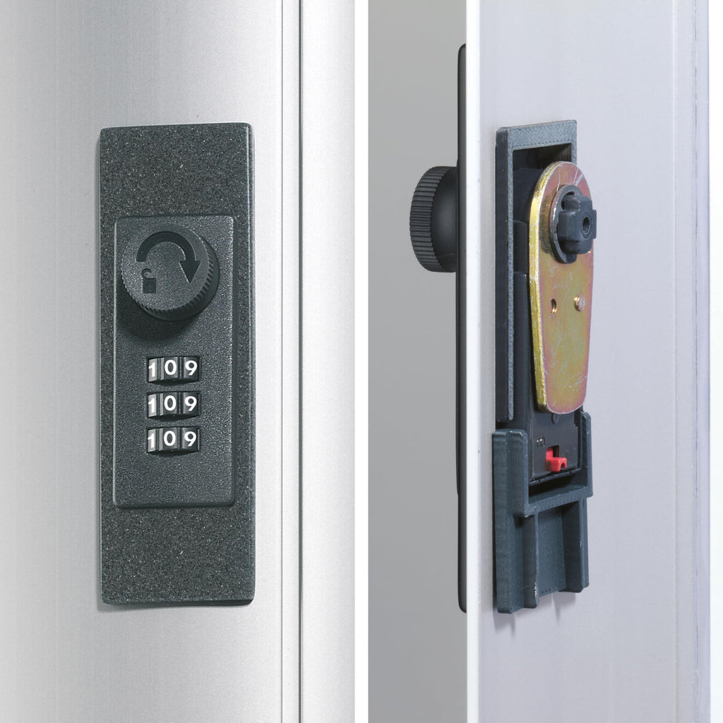 Durable Schlüsselkasten Key Box Code 36 (Zahlenschloss) für 36 Schlüssel, silber, 196623