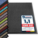 etm® Schmutzfangmatte - Note 1,6: Sieger Preis-Leistung - Fußmatte in vielen Größen - Türmatte Fußabstreifer für Haustür innen und außen (Anthrazit-Schwarz, 200x400 cm)