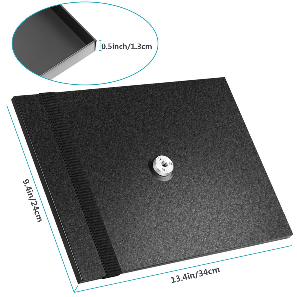 Neewer Laptop-Notebook-Paletten-Projektor-Tablett-Halter für 1/4 bis 3/8 Zoll Schraubstativ, Halterung für Bühne, Meetingräume, Vorlesungssäle im Freien (Stativständer nicht im Lieferumfang enthalten)