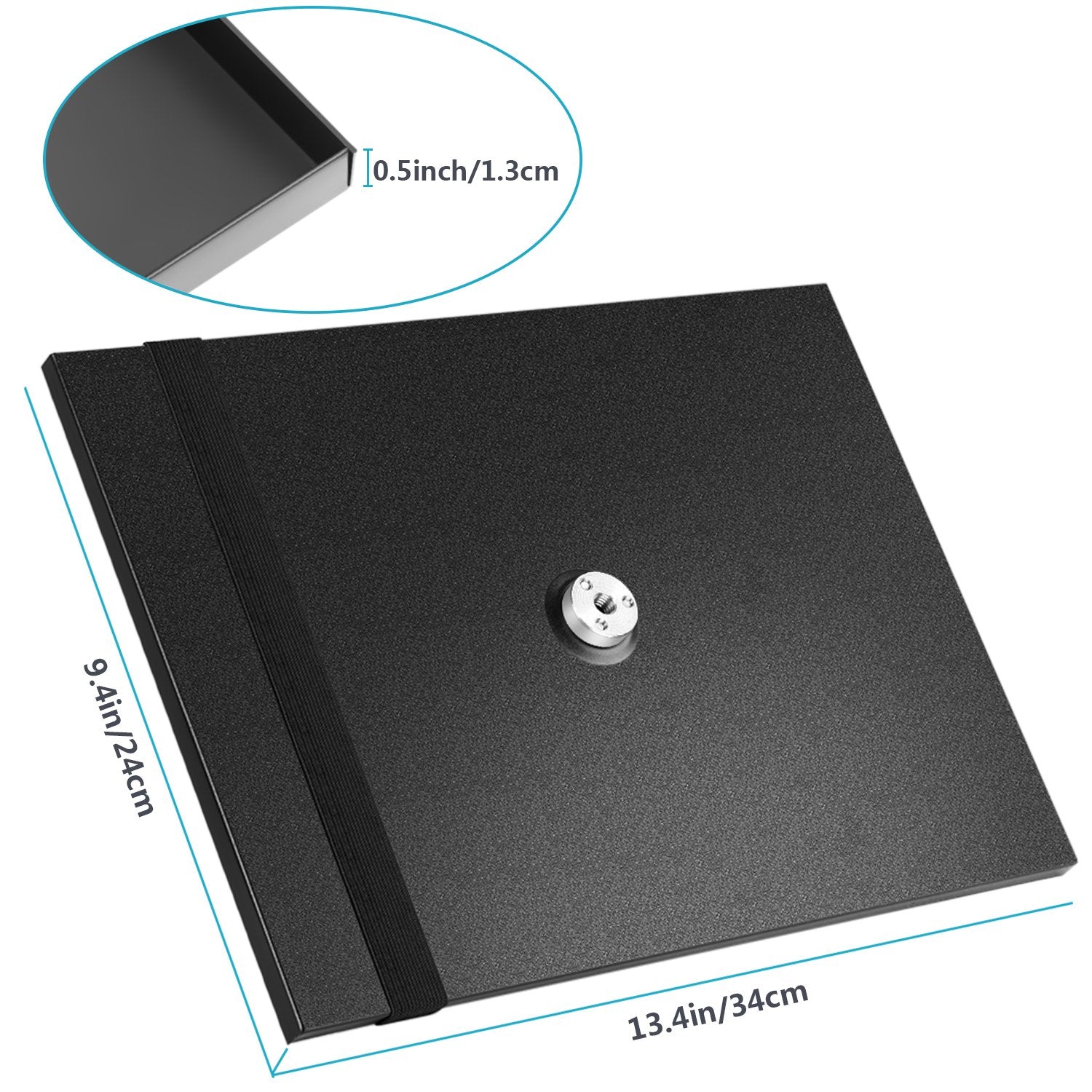 Neewer Laptop-Notebook-Paletten-Projektor-Tablett-Halter für 1/4 bis 3/8 Zoll Schraubstativ, Halterung für Bühne, Meetingräume, Vorlesungssäle im Freien (Stativständer nicht im Lieferumfang enthalten)