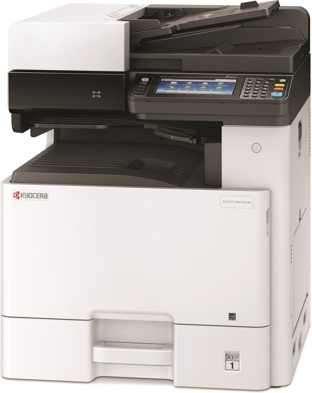 Kyocera Ecosys M8130cidn Farblaserdrucker Multifunktionsgerät mit Touchpanel: Drucker Scanner Kopierer, 30 Seiten pro Minute. Din A3 Drucker Inkl. Mobile-Print-Unterstützung.
