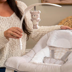 Ingenuity Keep Cozy 3-in-1 Baby Wippe, Sitz und Schaukel für Babys bis Kleinkinder, mit Vibrationen und Spielzeugstange, 0-30 Monate, Bär Linden
