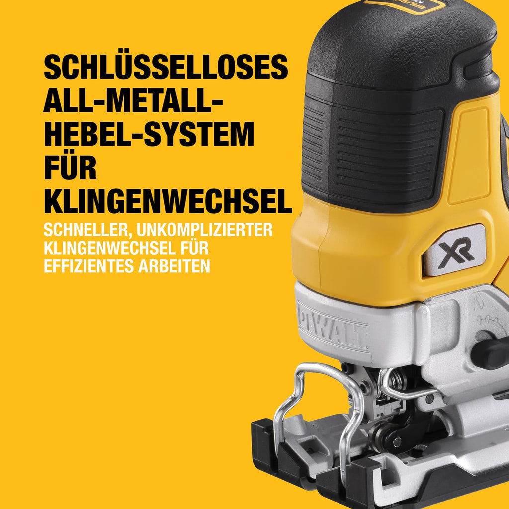 DEWALT 18 V XR bürstenlose Stichsäge mit Handgriff, nur Werkzeug, DCS335N-XJ
