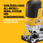 DEWALT 18 V XR bürstenlose Stichsäge mit Handgriff, nur Werkzeug, DCS335N-XJ