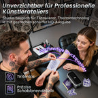 Phomemo TP31 Tattoo Drucker, Aufgerüstet Mini Tattoo Stencil Drucker 3 Zoll, Tattoodrucker mit 30pcs Papier für Anfänger, Tätowierer, Tattoo Printer Bluetooth Kompatibel mit Smartphone, Tablet