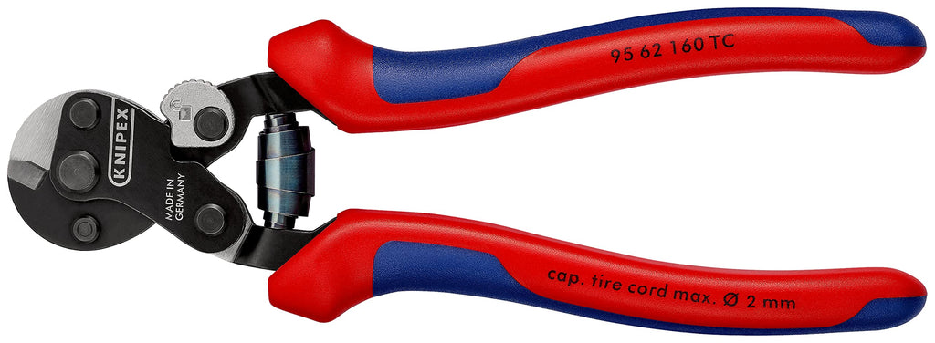 KNIPEX Drahtseilschere für Reifencordmit Mehrkomponenten-Hüllen 160 mm, 95 62 160 TC