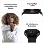 Polar Pacer - GPS-Laufuhr - sehr schneller Prozessor - Ultraleicht - helles Display - griffige Tasten - personalisiertes - Pulsmesser - Musiksteuerung, Night Black, S-L