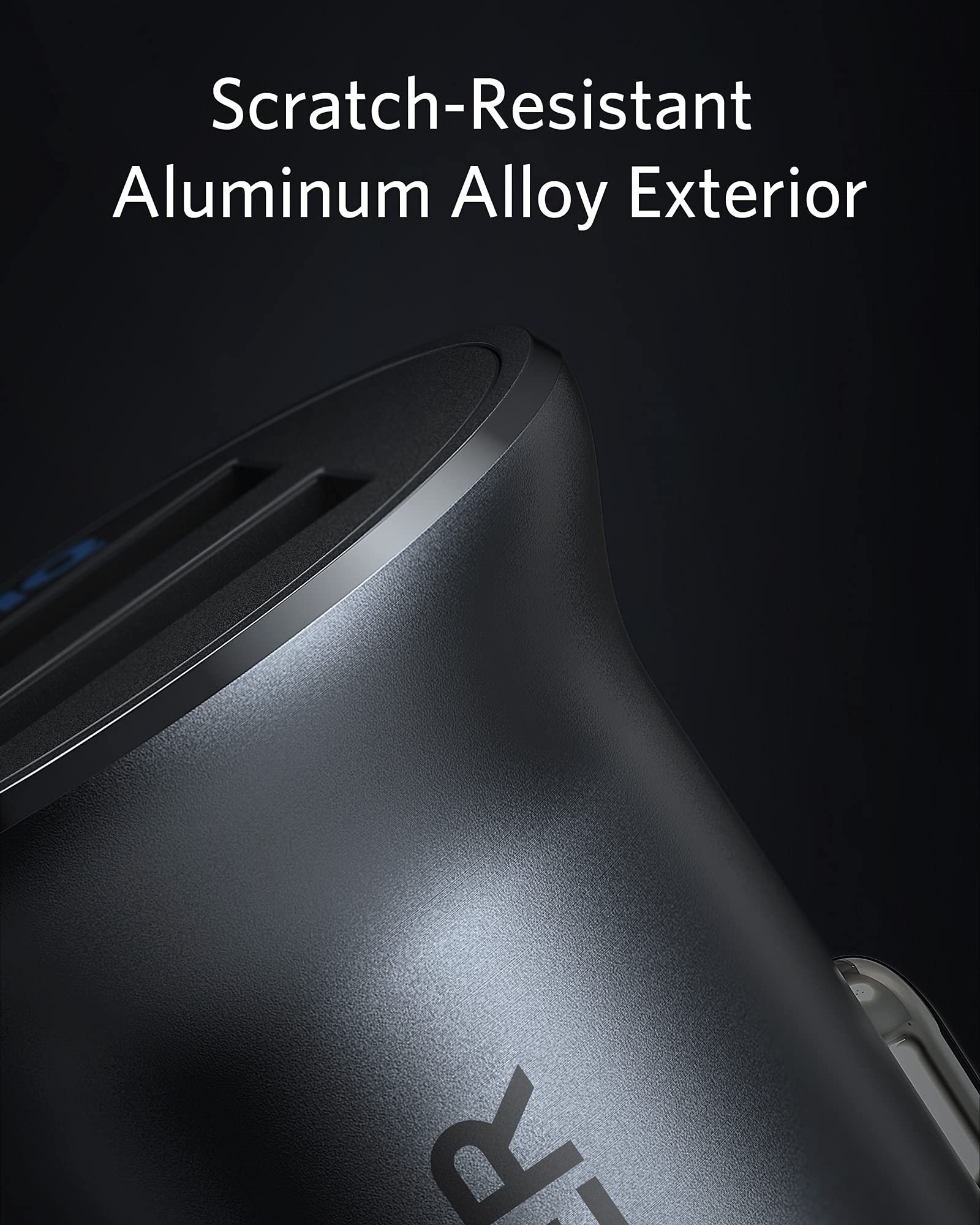 Anker 24W Car Charger Ladegerät, Mini Autoladegerät, 4.8A Duales USB Mit Blauem LED-Licht, Kompatibel Mit iPhone15/14/13, iPad Pro/Air 2/Mini, Galaxy und Mehr
