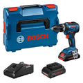 Bosch Professional 18V System Akku Schlagbohrschrauber GSB 18V-55 (max. Drehmoment 55 Nm, inkl. 2x Akku ProCORE18V 4.0Ah, Schnellladegerät GAL 18V-40 Professional, Einlage, L-BOXX)
