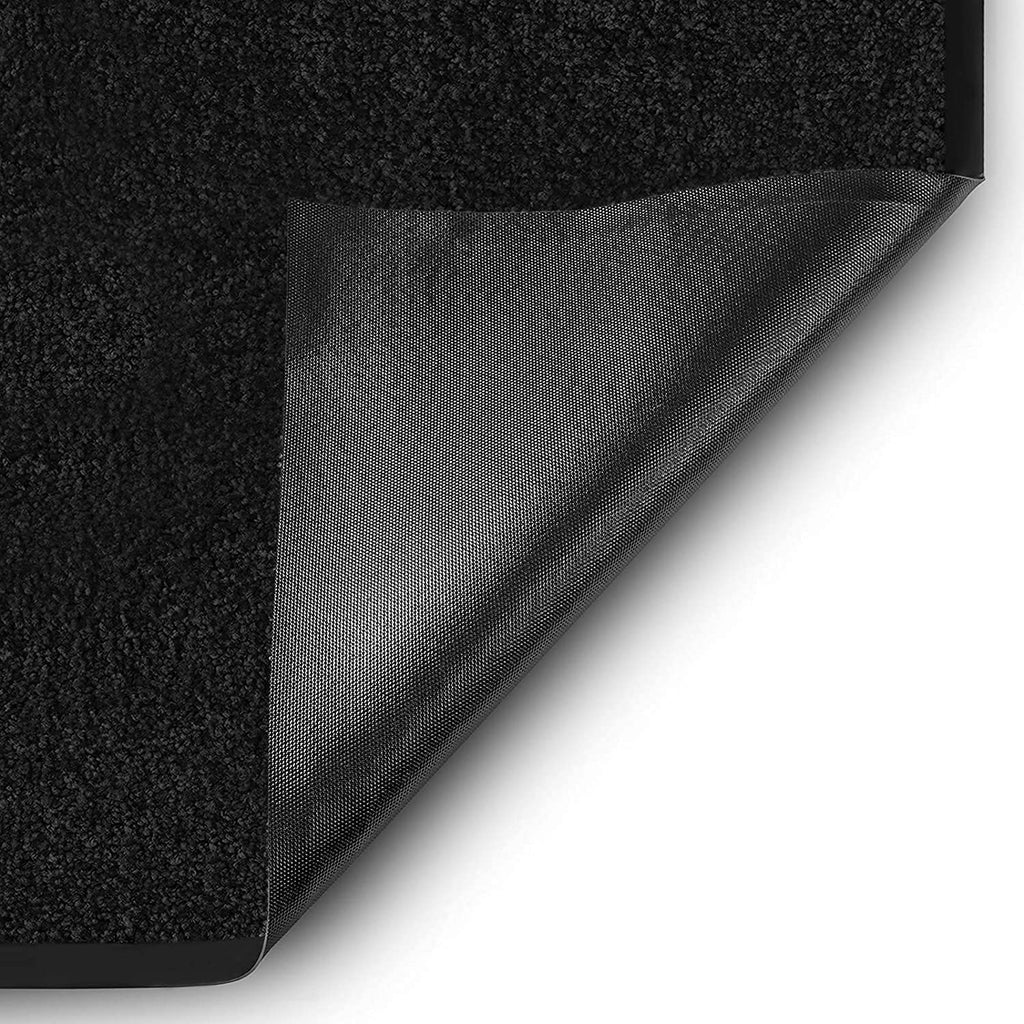 etm® Schmutzfangmatte - Fußmatte in vielen Größen - Türmatte Fußabstreifer für Haustür innen und außen (Schwarz, 200x400 cm)