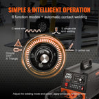VEVOR Spot Welding Machine Dent Spotter 3kW Bolt Welding Machine Dent 6-in-1 Welding Machine with Overheating Protection System Body Spotter 1.2 mm Welding Thickness for Carbon Steel Stainless Steel