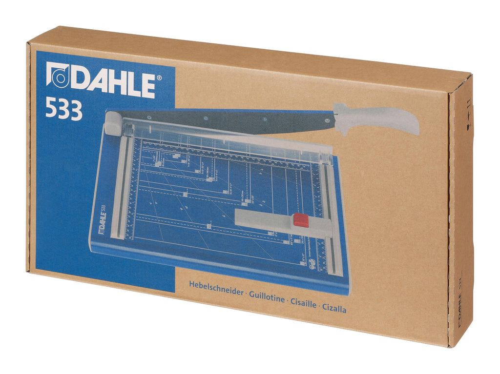 Dahle 533 Schneidemaschine (Bis DIN A4, 15 Blatt Schneidleistung) blau