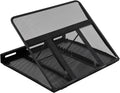 Amazon Basics Belüfteter, verstellbarer, ergonomischer Laptopständer, passend für ein Notebook bis 43,9 cm (17,3 Zoll), 33 x 28.7 x 18.5 cm, Schwarz