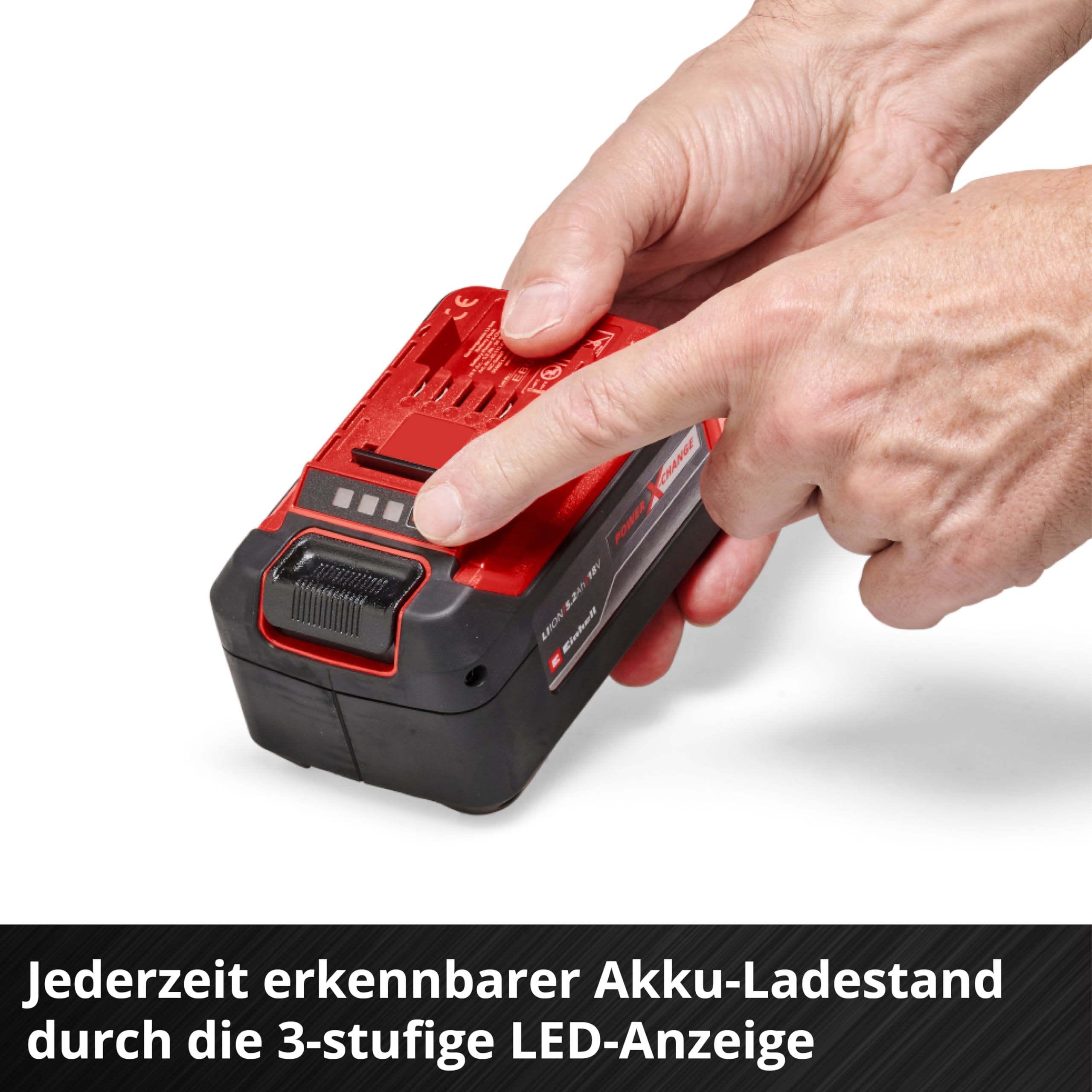 Original Einhell Starter Kit 5,2 Ah Akku und Fastcharger Power X-Change (Li-Ion, 18 V, 80 min Ladezeit, passend für alle Power X-Change Geräte)