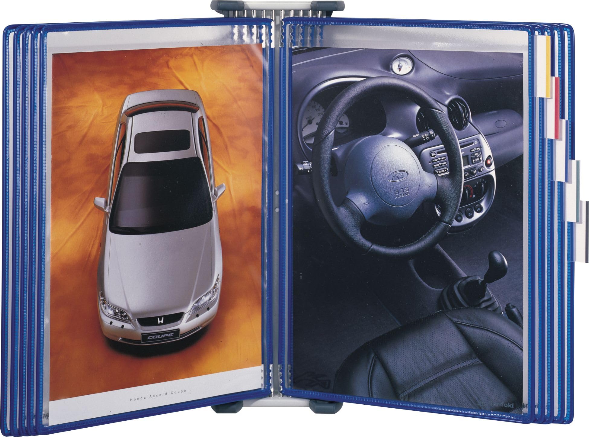 Tarifold Fr 214000 - Wall Display Support A4 Dokumentenhalter - Kapazität für 10 Tarifold Pivot-Taschen (leer, ohne Taschen) - Ausziehbar, Metall grau