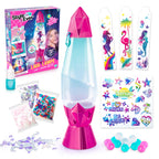 Canal Toys – Style 4 Ever – DIY Lava-Lampe zum Selbermachen – Dekoriere mit Stickern, Perlen & Farbstoff – Farbwechsel-LED & Wirbel-Effekt – Kreatives Deko-Set für Kids ab 6 Jahren – OFG 180