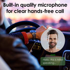 Palovue Bluetooth 5.0 Receiver, Wireless Car Kit for Music Streaming and Hands-Free Calling for Car/Home Stereo with 3.5-mm Aux Port, No Charging Required