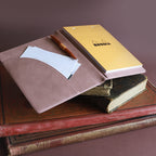 Rhodia 216001C - Mappe für Block oder Notizheft Rhodiarama - N°16, für DIN A5 (14,8x21 cm) 17,5x23,5 cm, elegant und praktisch, schwarz, 1 Stück