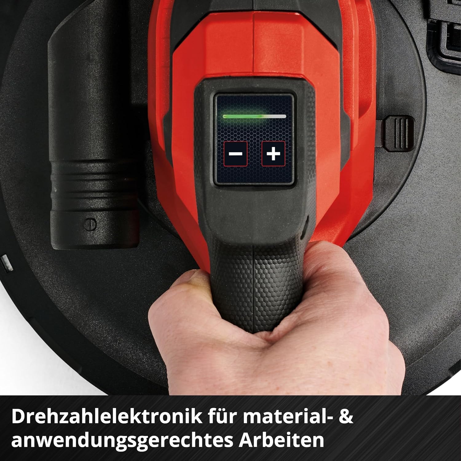 Einhell Professional Akku-Trockenbauschleifer TP-DWS 18/225 Li BL Solo Power X-Change (18 V, Brushless, inkl. 6 x Ø 225 mm Schleifpapier & 1 x Gitterleinen, ohne Akku und Ladegerät)