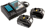 Makita DGA511RTJ Akku-Winkelschleifer 18 V / 5,0 Ah, 2 Akkus + Ladegerät Im MAKPAC