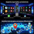Erisin Qualcomm 8GB+128GB 8-Kern Android 14 Autoradio mit navi für VW Golf 5 6 T5 Caddy Polo Passat B6 Touran Skoda Seat Tiguan, 7" 2 Din Bluetooth Radio mit CarPlay Android Auto DAB+ WiFi IPS Canbus