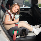 KikkaBoo i-Pop Kindersitzerhöhung Auto Kinder, i-Size, Isofix, 22-36 kg, Gruppe 3, 7-12 Jahre, Autositz Sitzerhöhung, Schwarz