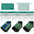 YITAHOME Rollcontainer, Abschließbar Rollcontainer mit 3 Schubladen, Metall Mobiler Aktenschrank Büroschrank mit Rollen für A4, Legal, Letter Home-Office, Hängeregistratur, Schwarz, 46 x 30 x 59cm