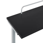 Yaheetech Schreibtisch mit Druckerregal Computertisch schwarz PC Tisch mit 4 Rollen 80 x 50 x 132 cm