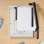 VEVOR Papierschneider Hebelschneider, 457,2 mm Max. Schnittbreite Manuelle Papierschneidemaschine, 20 Blätter Kapazität, mit Schutzschiene/Klingenarretierung für Karton/Pappe, Papierschneider