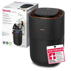 Beurer LB 300 Plus Luftbefeuchter, TESTSIEGER Stiftung Warentest, mit energieeffizienter Kaltverdunstungstechnologie, farbiger Luftfeuchtigkeitsindikator, Filtertrocknungsfunktion, Räume bis ca. 45m²