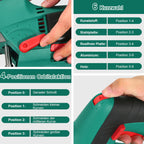 HYCHIKA Stichsäge, 800W Max Holz Schnitttiefe 110mm, 800-3000SPM Elektrische Stichsäge mit Laser, 6 Blätter, Fasenschneiden: -45 °bis 45°