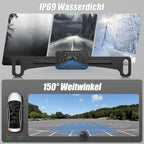 VASTEND Rückfahrkamera Kabellos 5“, 1080P Nachtsicht Monitor Auto Rückfahrkamera Funk, 150° Weitwinkel IP69 wasserdichte Kabelloses Rückfahrkameras System für Wohnwagen, LKW, PKW, SUV, Pickups(VE-5A)