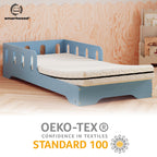 smartwood Kindermatratze 90x200 12cm Matratze für Kinder - H2 Schaumstoffmatratze Oeko-TEX-Zertifiziert - Wendbar - mit Waschbarem Antiallergischem Bezug – SmartComfort | Made in EU