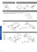 GTV Schubladensystem AXIS PRO - Schubkastengarnitur mit Vollauszug und Soft-Close - Länge 500 mm - Höhe 168 mm - Farbe Anthrazit