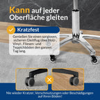 COSYLAND Bürostuhl Rollen 5er Set, 11mm x 22 mm Rollen für Bürostühle, Strapazierfähige Bürostuhl Rollen Parkett, Sehr leise Schreibtischstuhl rollen, Passend für 99% aller Bürostühle