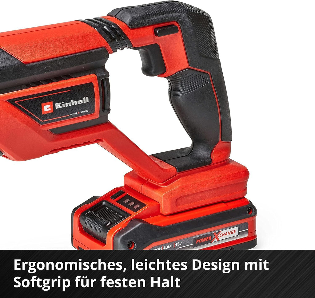 Einhell Akku-Universalsäge TE-AP 18/26 Li-Solo Power X-Change (Li-Ion, 18V, 26 mm Hubhöhe, 18 cm Schnitttiefe in Holz, inkl. Sägeblatt, Lieferung ohne Akku & Ladegerät)